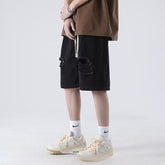Men Jeans Ripped Denim Shorts Men's Summer Straight-Leg Pants